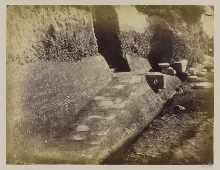 Excavations, 1868 - The Emporium. Steps from the Tiber. top image