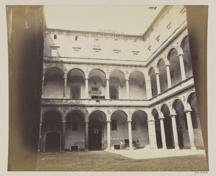 Medieval Palace, the Cancelleria - Interior of the Court, with the ...