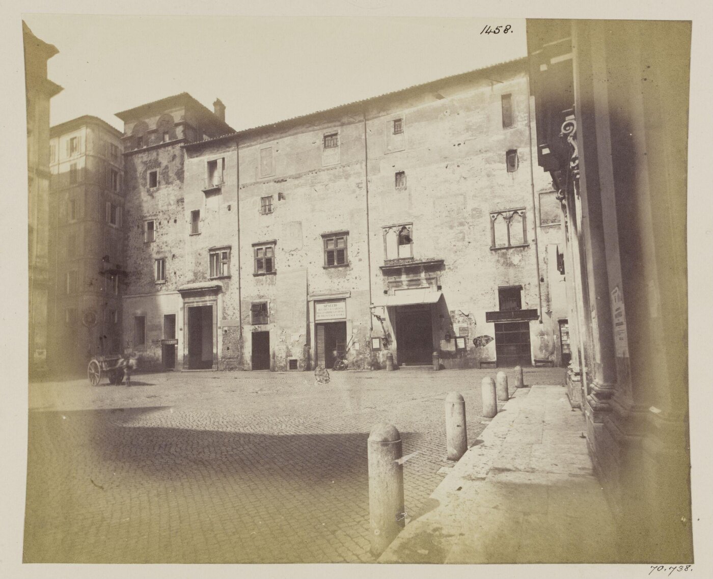 Parker, John Henry, Medieval - Palace and Theatre of the Marquis Capranica, c. A.D. 1350,  in the Piazza degli Orfanelli