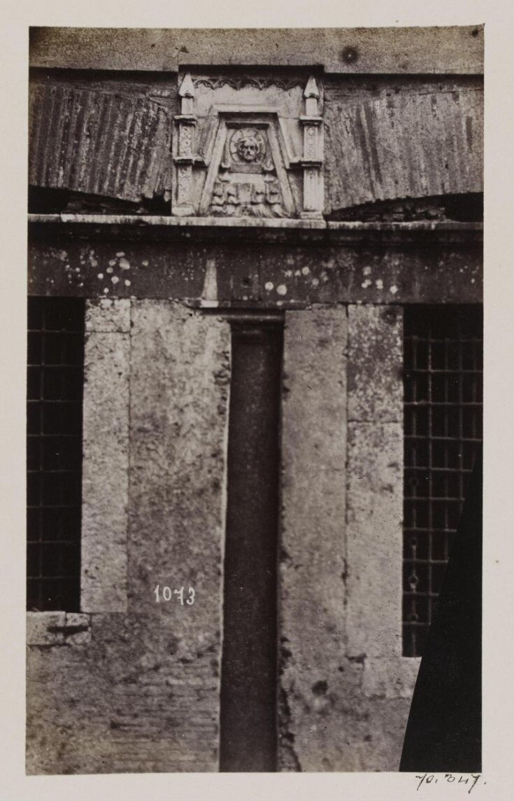 Palaces - Column and Entablature of the Lateran, with the Medieval Badge of the Chapter top image