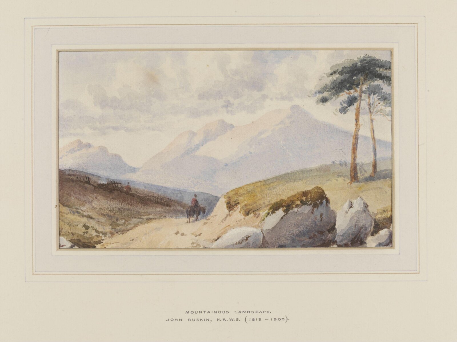 Mountainous Landscape, John Ruskin, 1889
