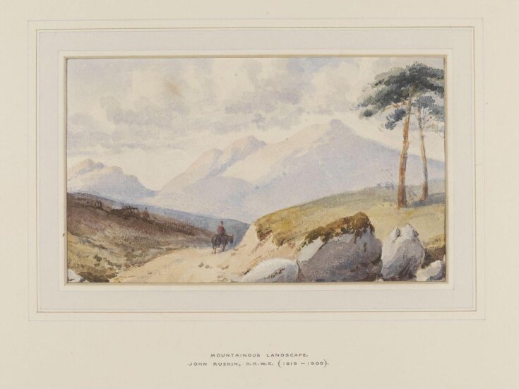 Mountainous Landscape John Ruskin V&A Explore The Collections
