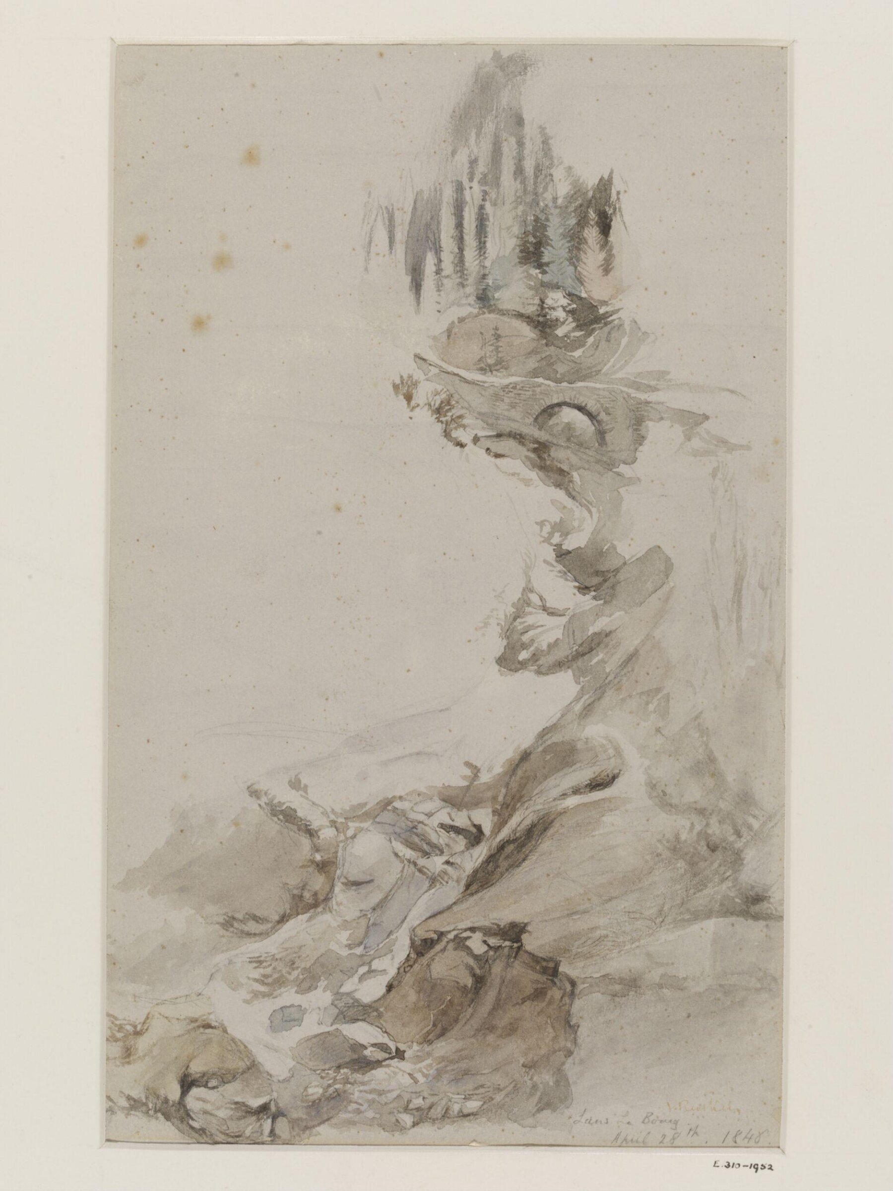Lanslebourg, Savoie, France, John Ruskin, 28/04/1848