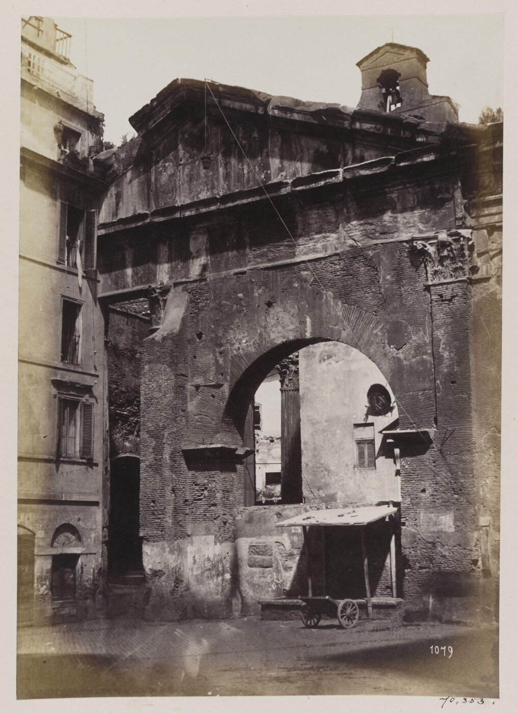 Parker, John Henry, Gates - Porta Triumphalis (?) in the Portico of Octavia, with Brick Arch inserted, west side