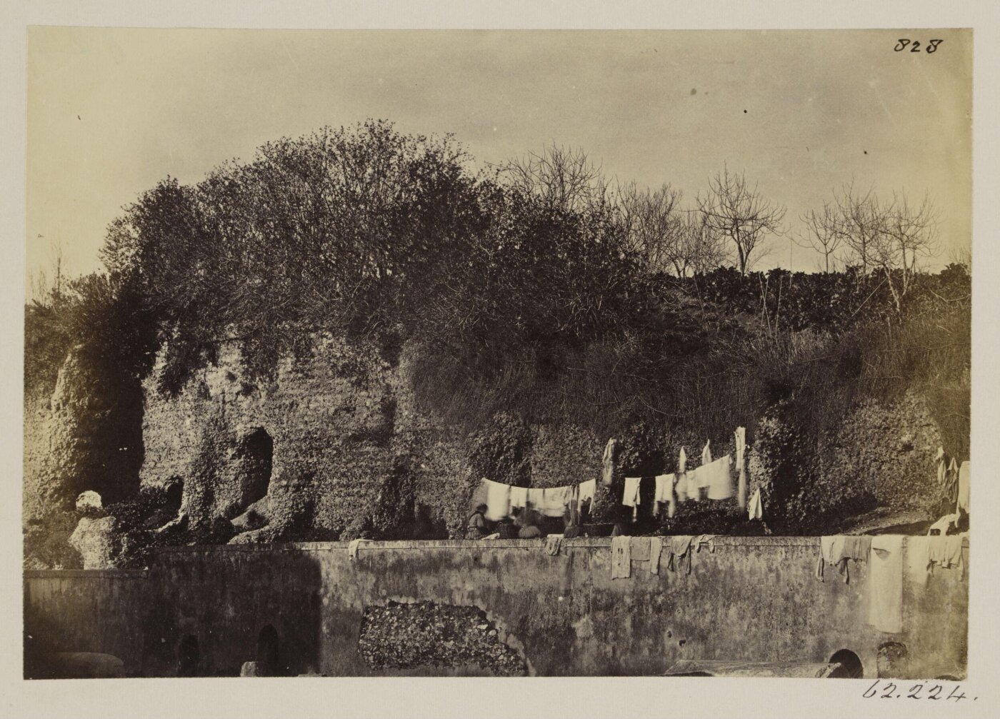 Parker, John Henry, Construction - Wall against the Cliff, of the Velia (?), between the Basilica of Constantine and the Colosseum