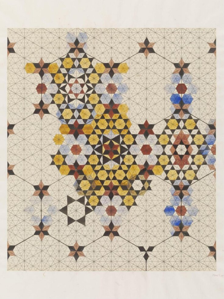 Design for a tiled pavement in Islamic style top image