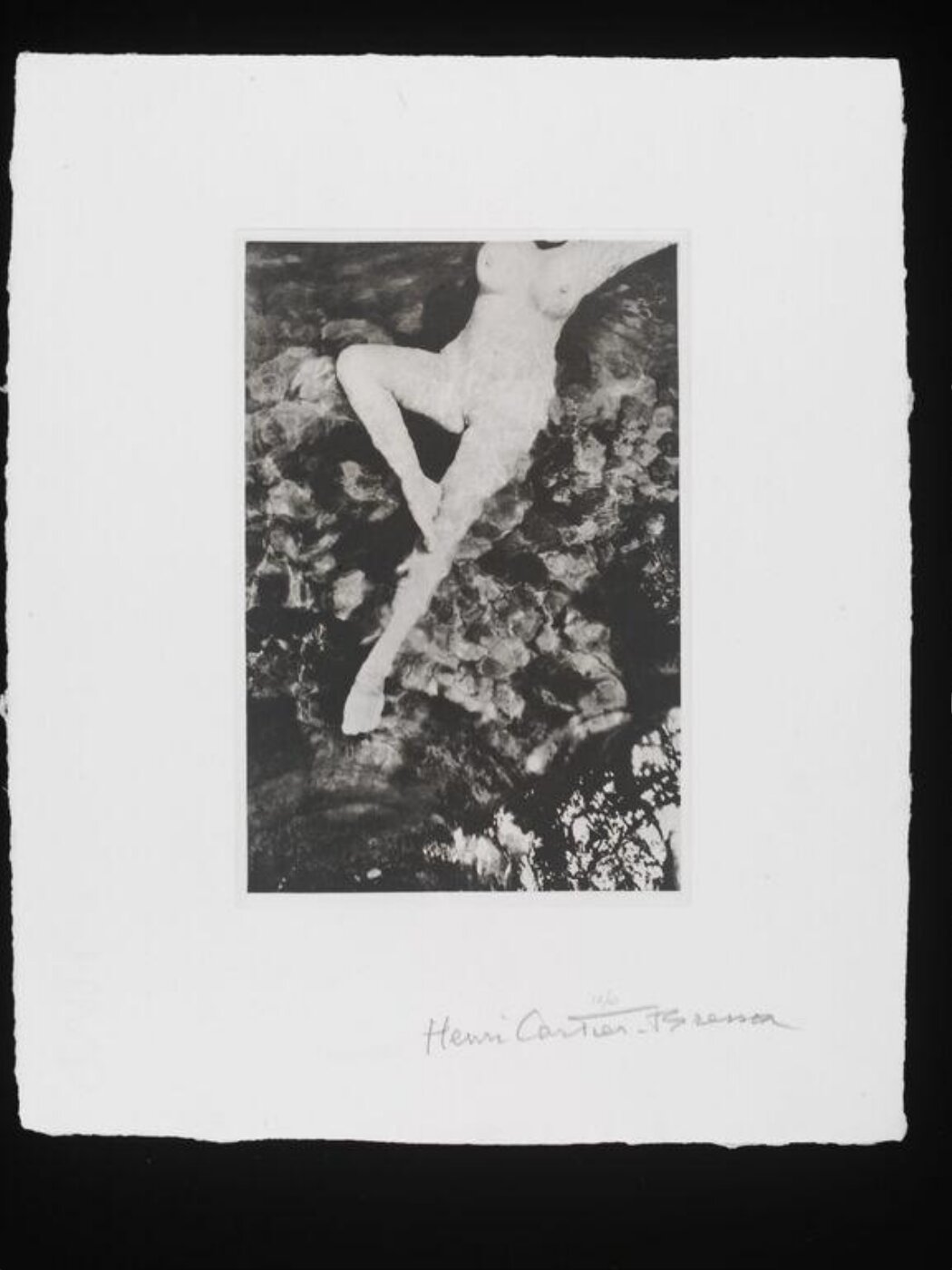 Cartier-Bresson, Henri, Photogravure of a swimming nude