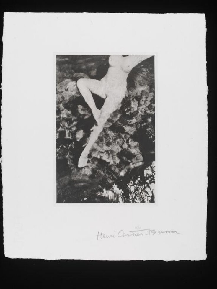 Photogravure of a swimming nude Cartier Bresson Henri V A