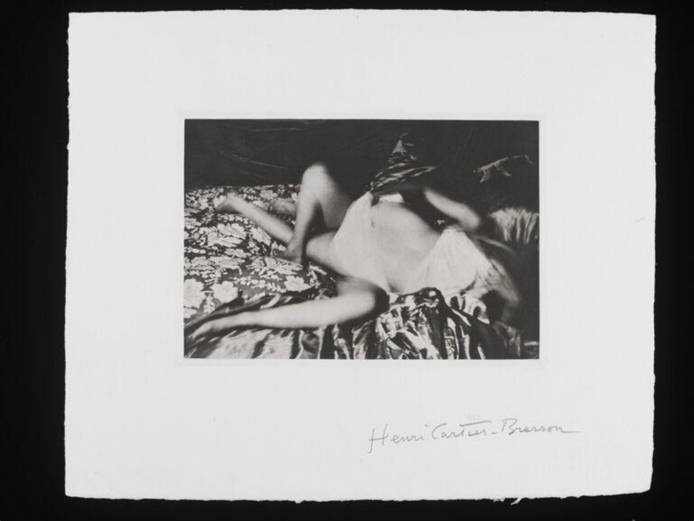 Cartier-Bresson, Henri, Photogravure of a sexual liaison