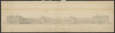 Principal - Front: Facade of Buildings for Science and Art Department: Facing Cromwell Road