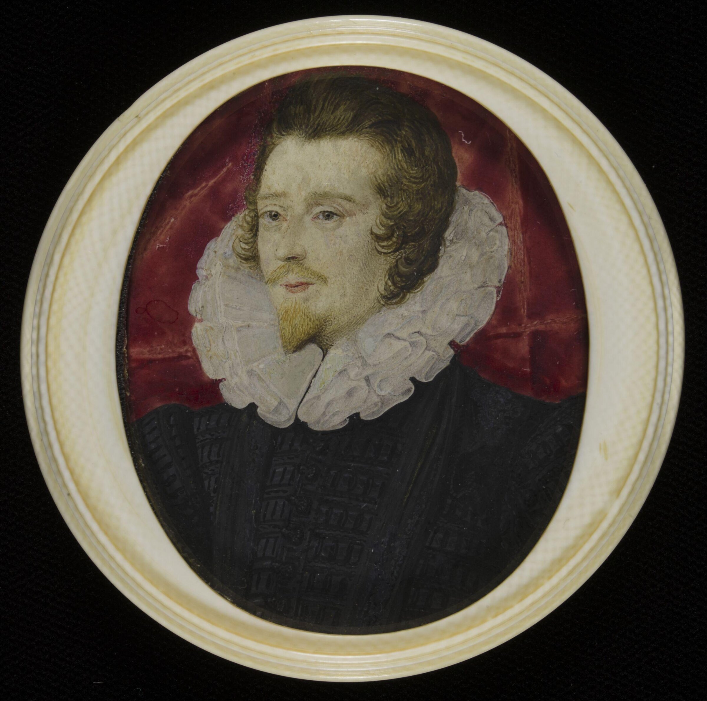Portrait Miniature of an unknown man, Nicholas Hilliard, ca. 1590