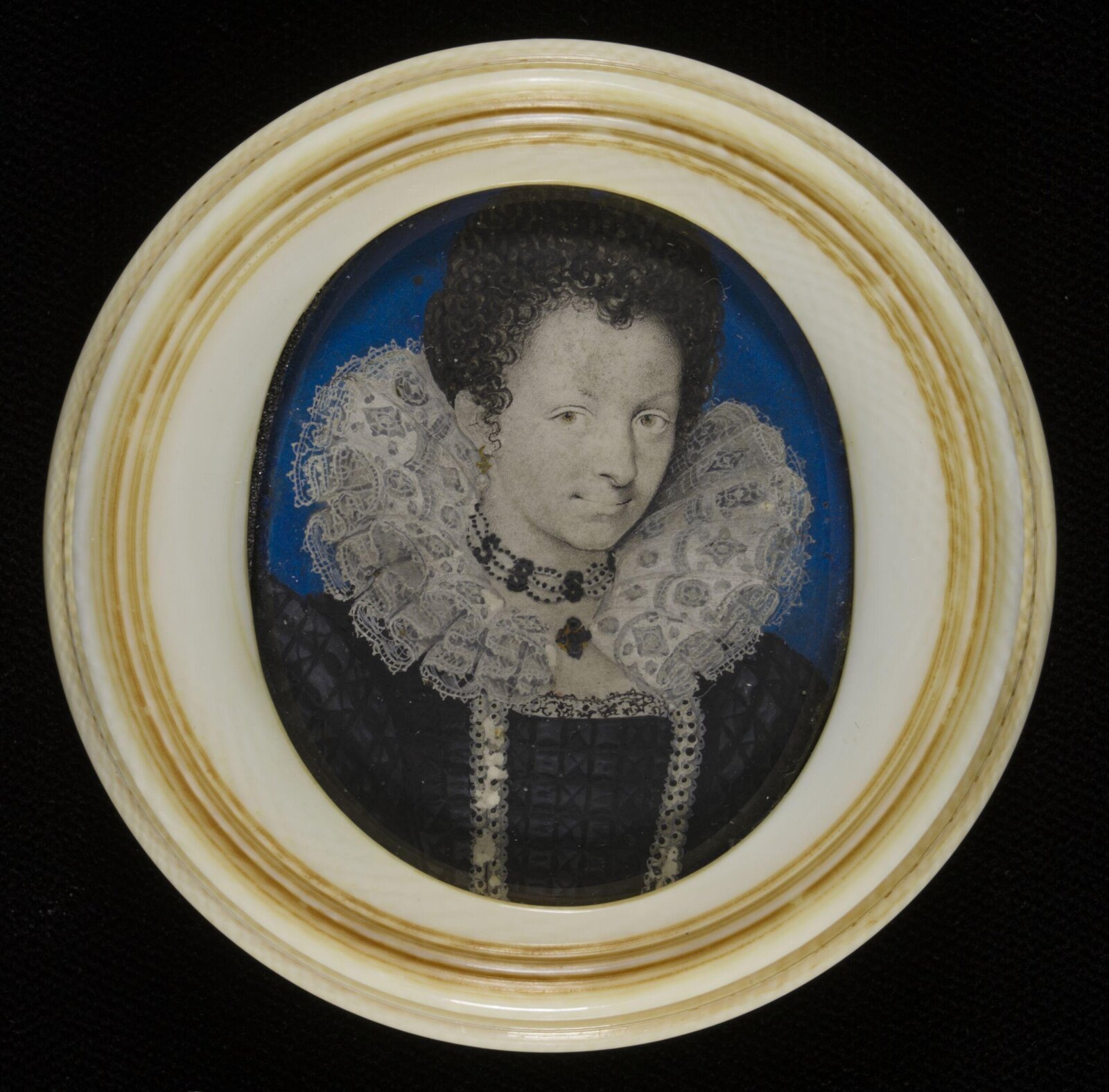 An Unknown Woman, Isaac Oliver, 1595-1600