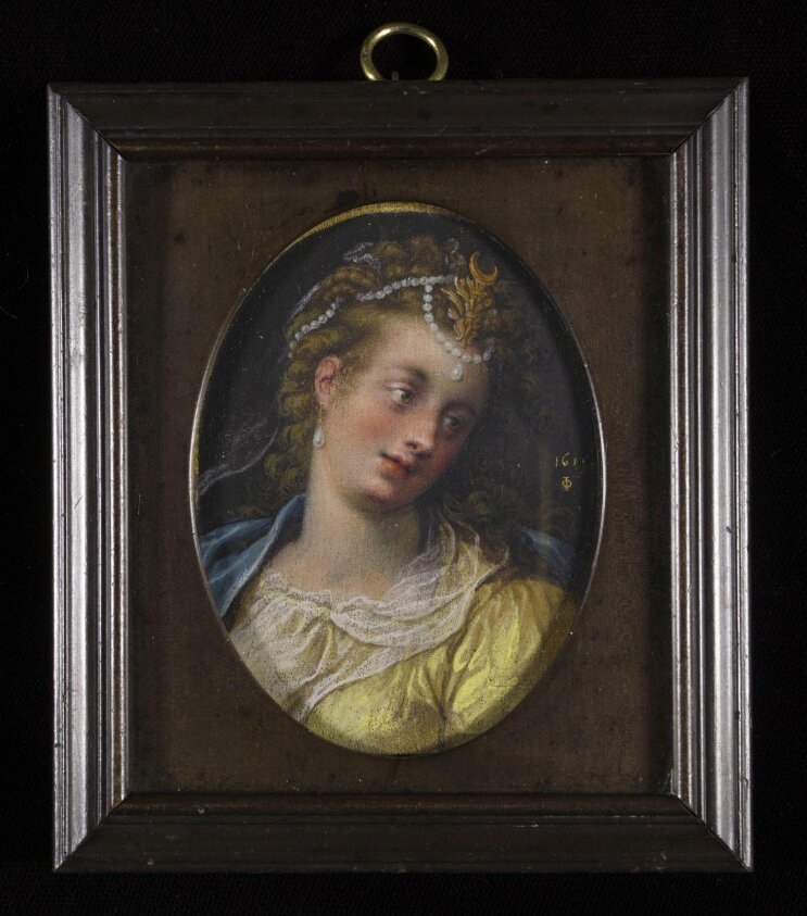 Portrait Miniature of The Goddess Diana