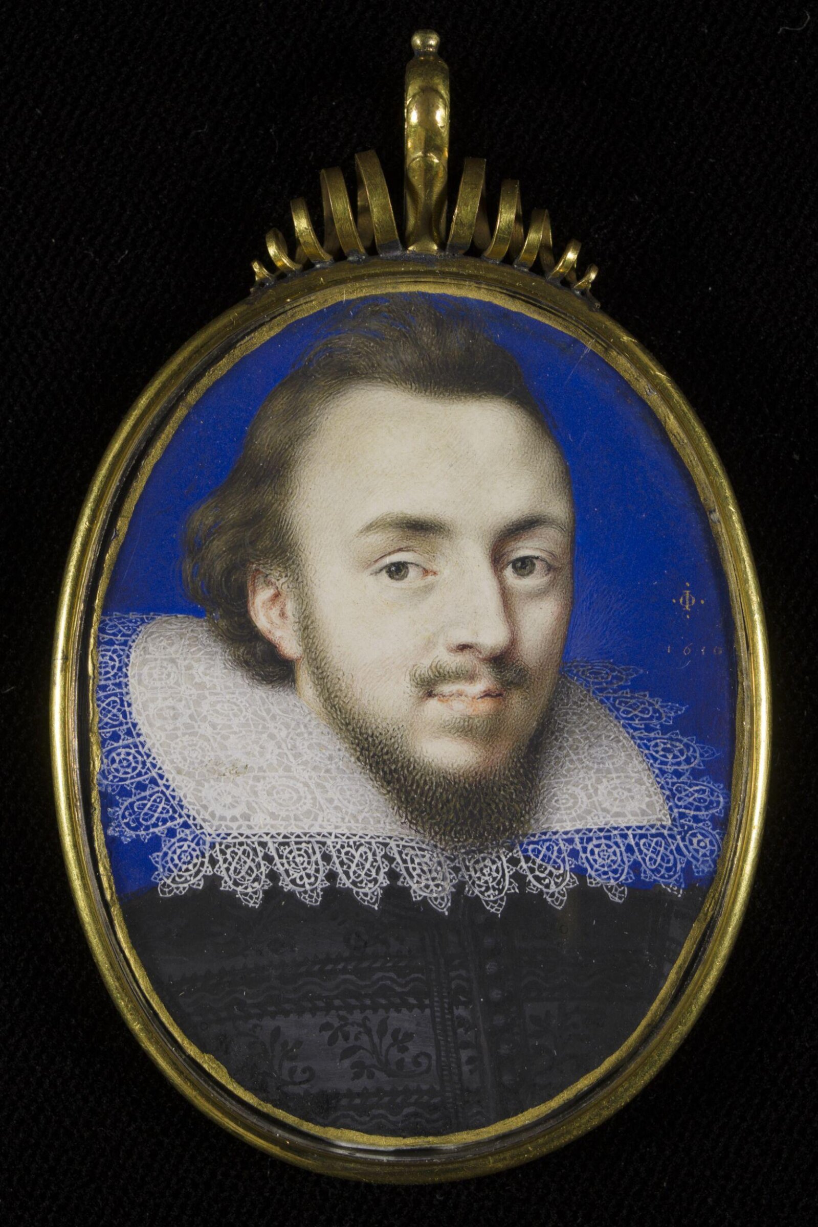 Portrait Miniature of an Unknown Man, Isaac Oliver, 1610