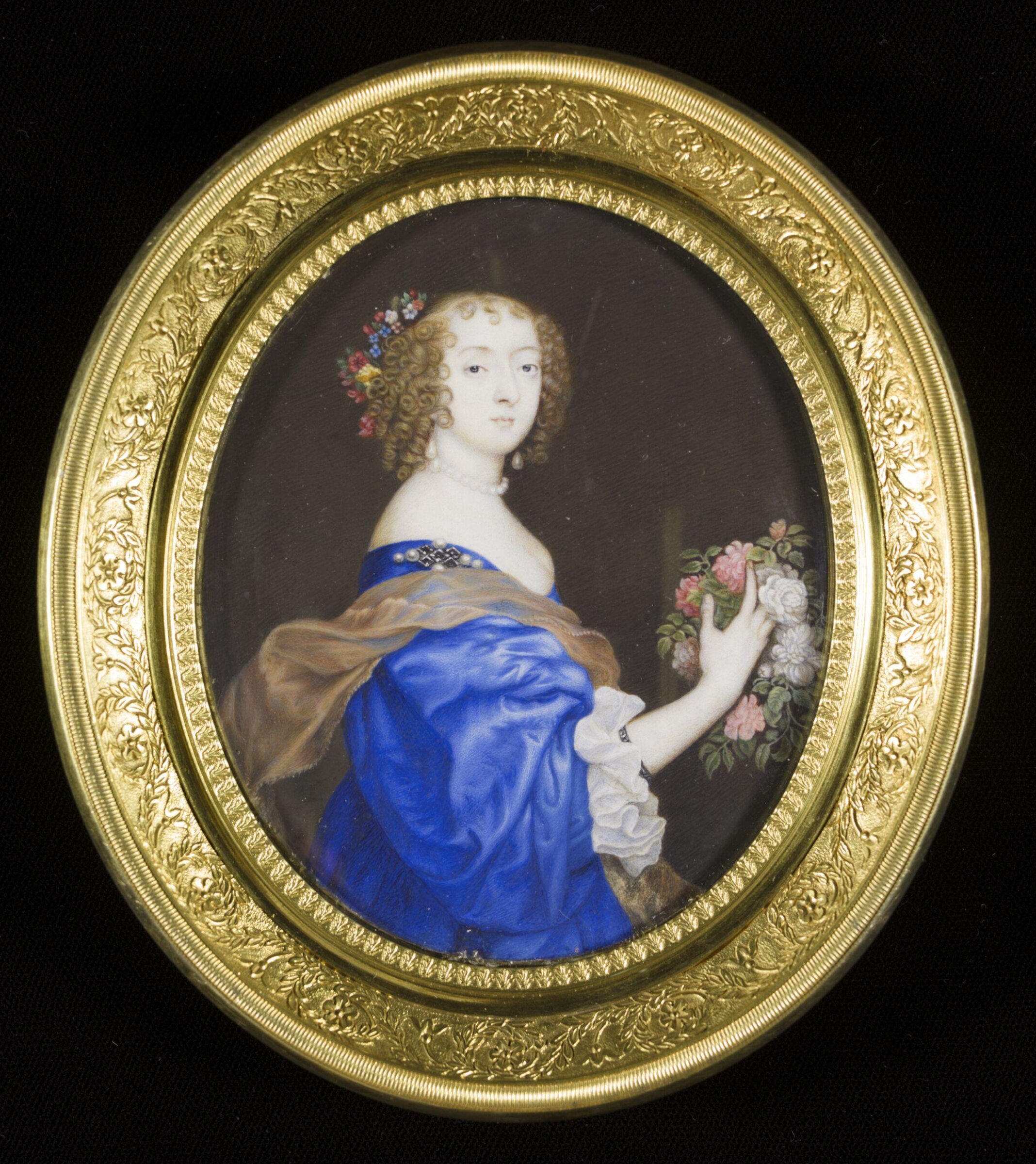 Portrait Miniature of Catherine Howard, Lady d' Aubigny, and later Lady Newburgh, John Hoskins I, 1638-1640