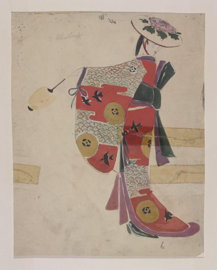 Costume design by Charles Ricketts for Louise Whittock as a chorus member in The Mikado, Princes Theatre, 1926 top image