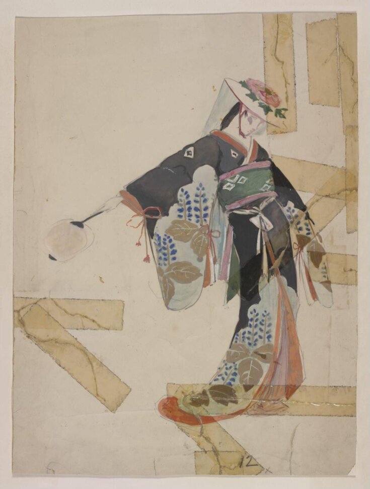 Costume design by Charles Ricketts for an unidentified female chorus member in The Mikado, Princes Theatre, 1926 top image