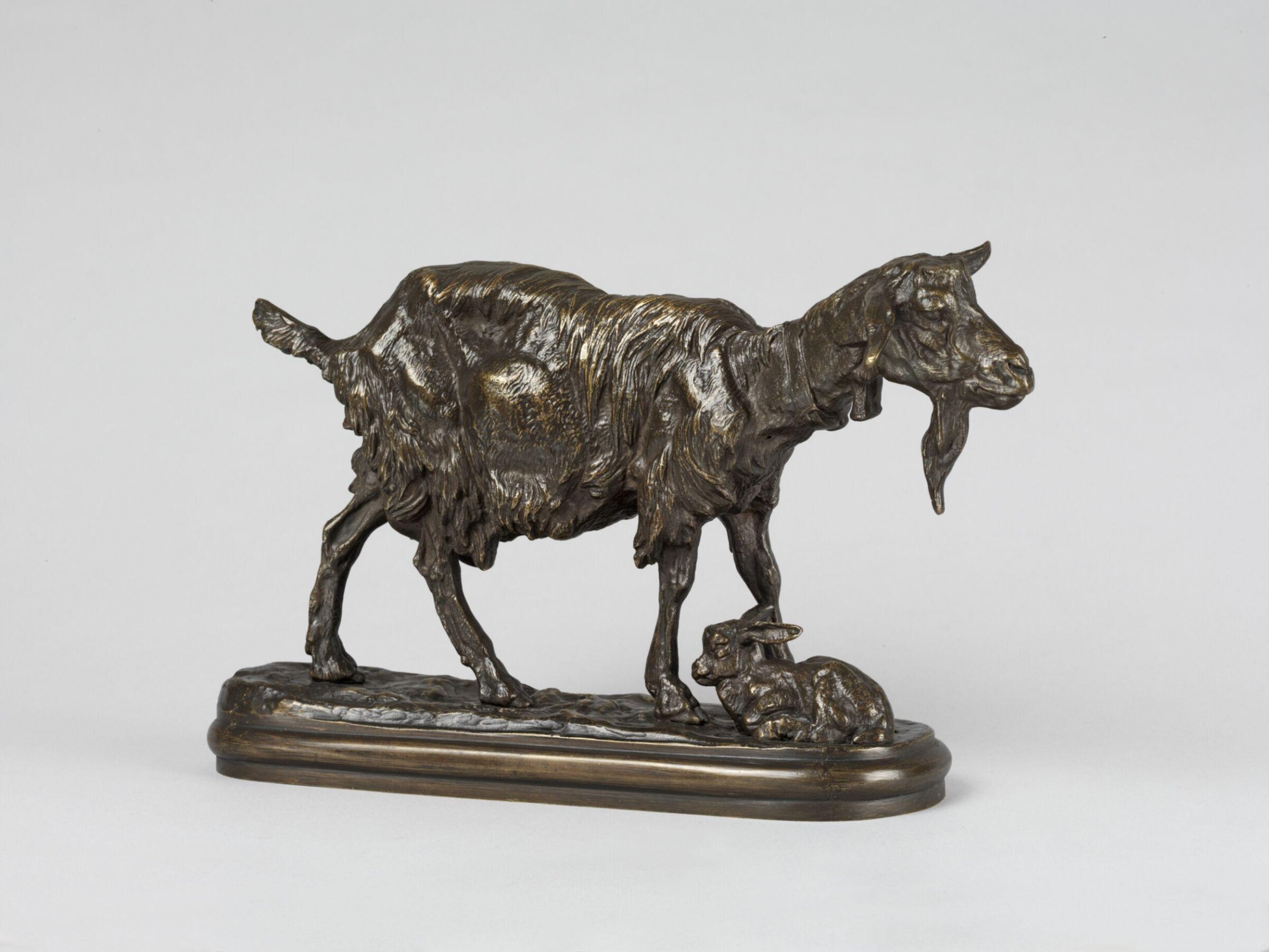 Goat and kid, Emmanuel Frémiet, ca. 1850-1860