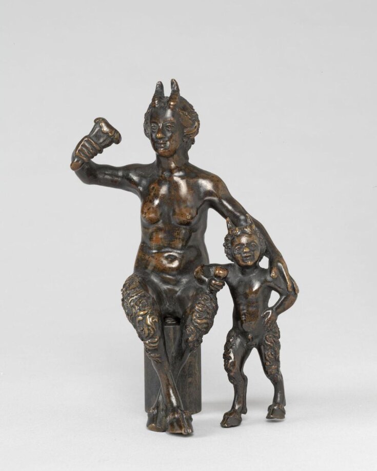 Satyress and infant Satyr image
