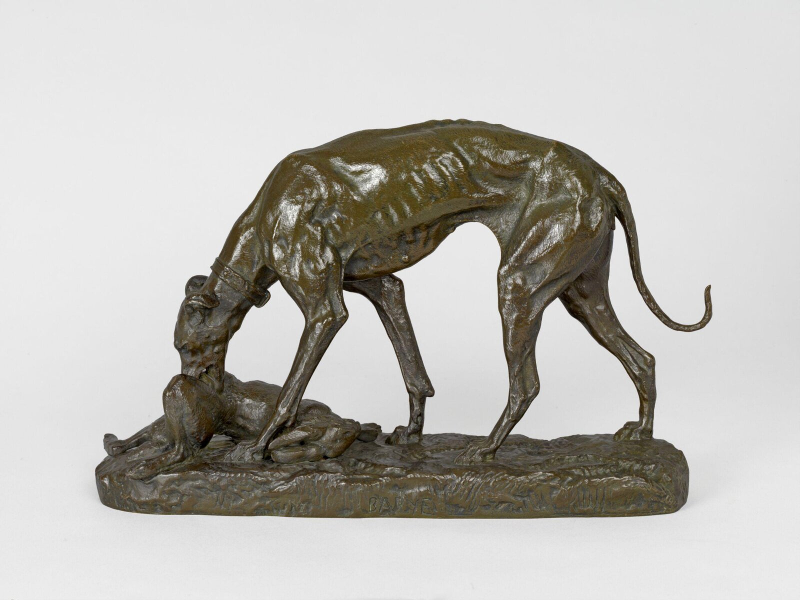 Greyhound and Hare, Antoine-Louis Barye, ca. 1860-1870