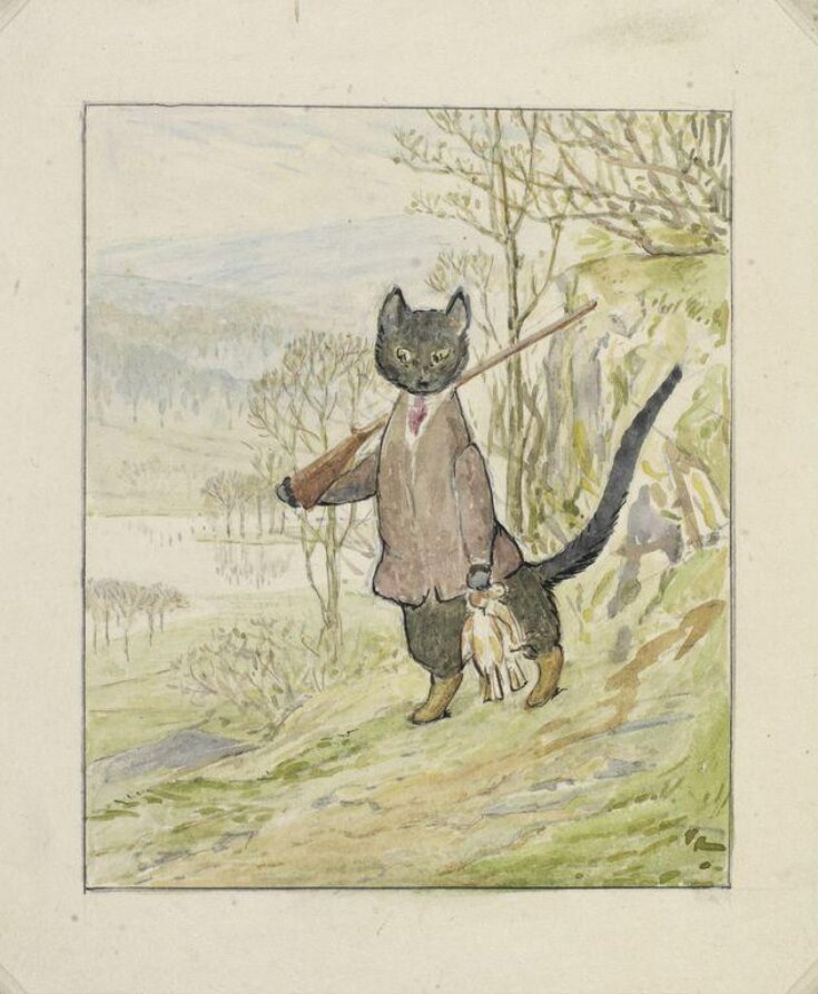 Study for the frontispiece of Kitty-in-Boots top image