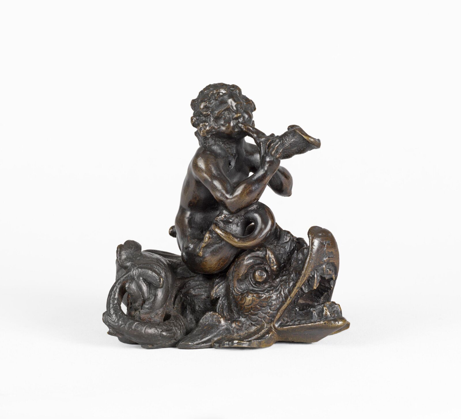 Young Triton on a Dolphin blowing a conch, 1800-1899