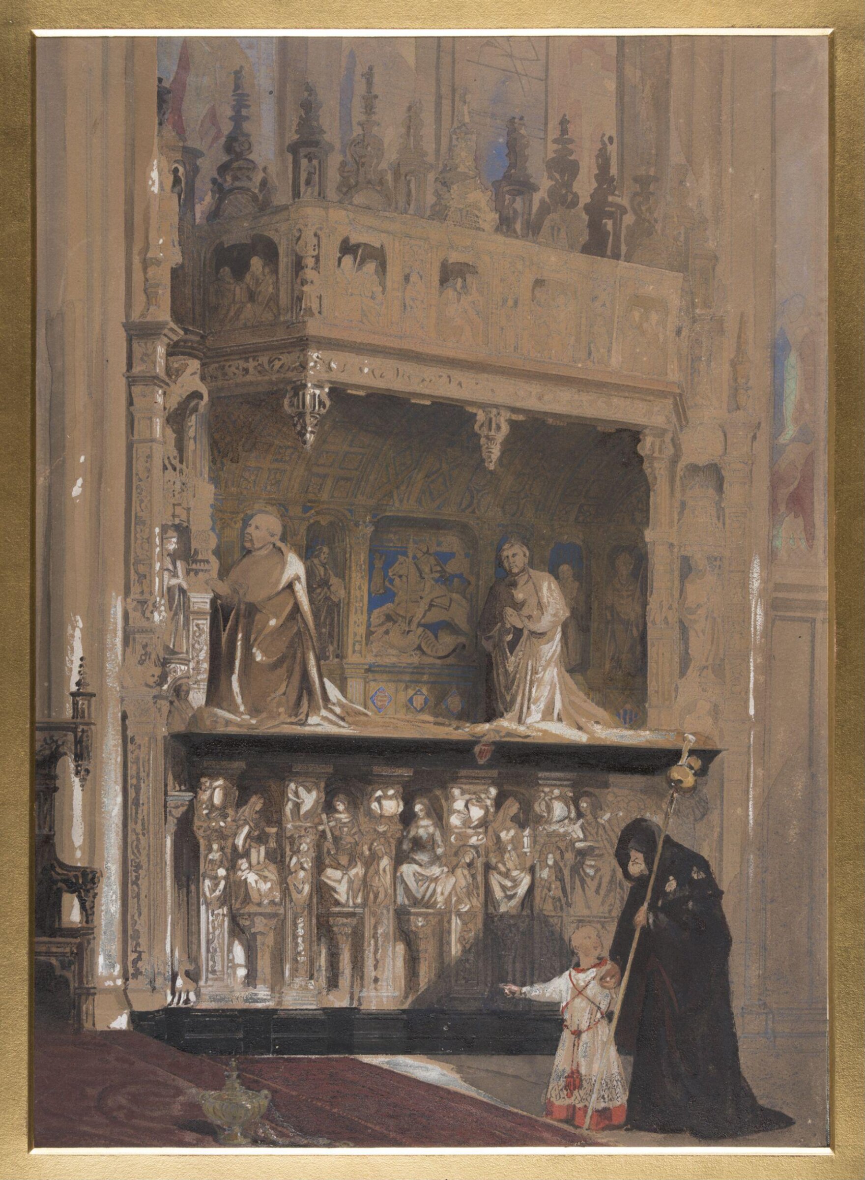 Monument of the Cardinald D'Amboise in Rouen Cathedral, Луи Гаг, середина — конец XIX века