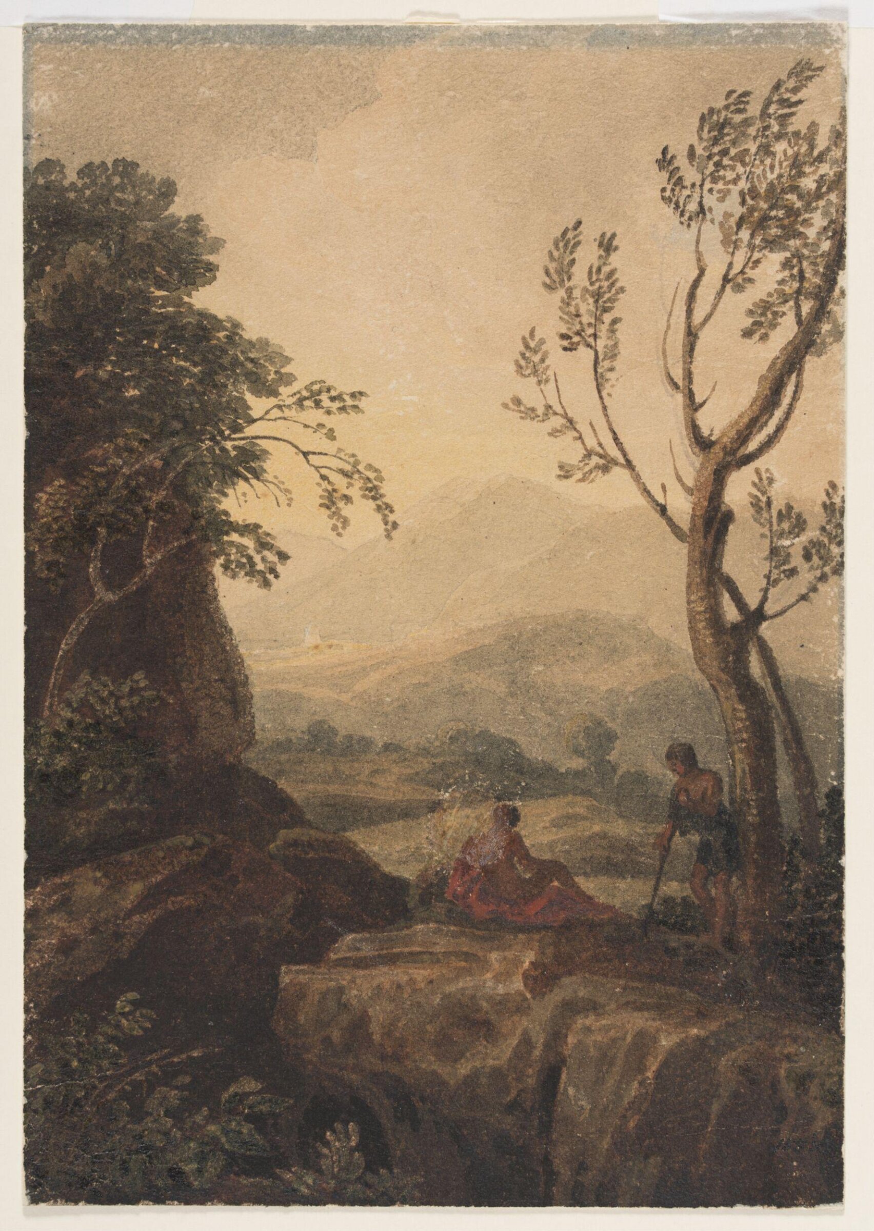 Mountainous Landscape, with Figures, William Havell, ca. 1800-50