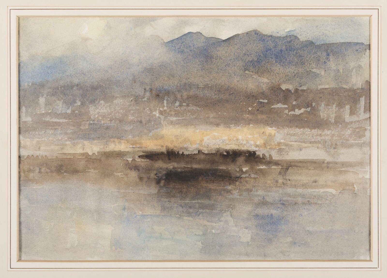Sketch with Mountains, William Matthew Hale, ca. late 19th century - early 20th century