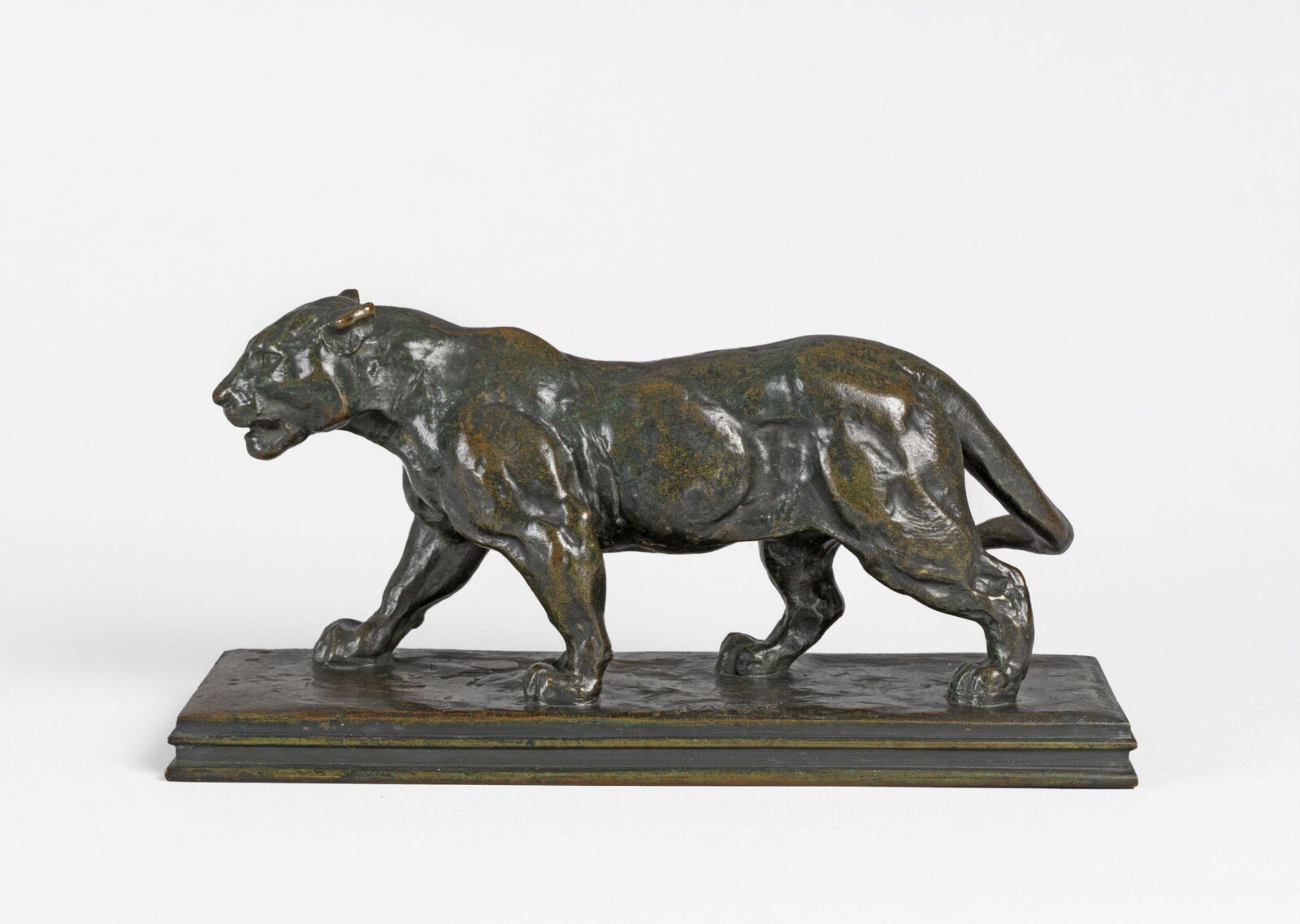 Walking Jaguar no. 2, Ferdinand Barbedienne, ca. 1890