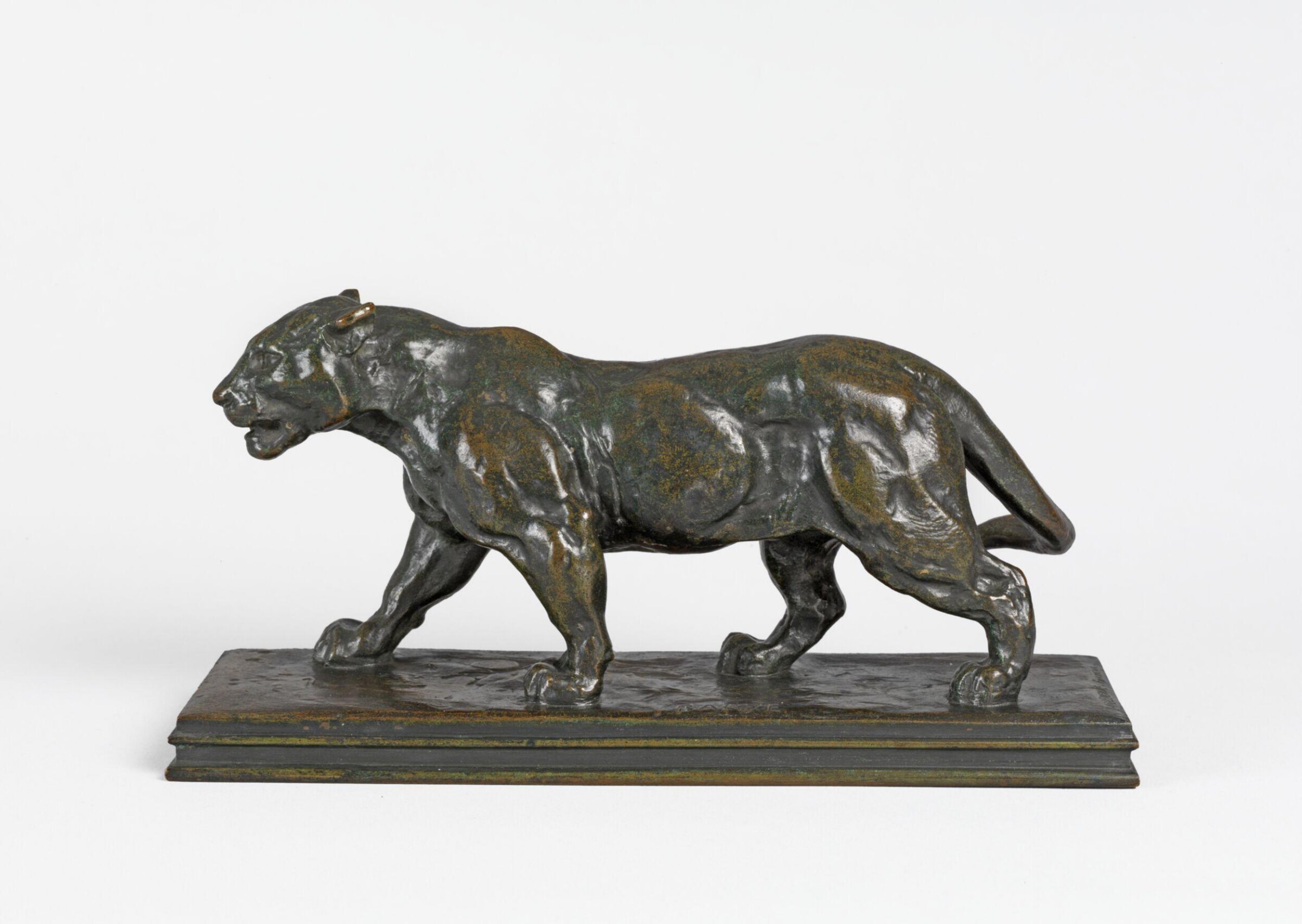 Walking Jaguar no. 2, Ferdinand Barbedienne, ca. 1890