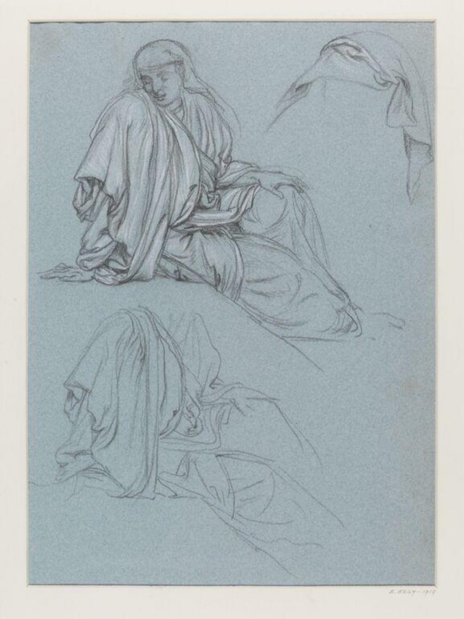 Study of a figure and costume for 'Joseph Distributing Corn', Edward John Sir Poynter, ок. 1864