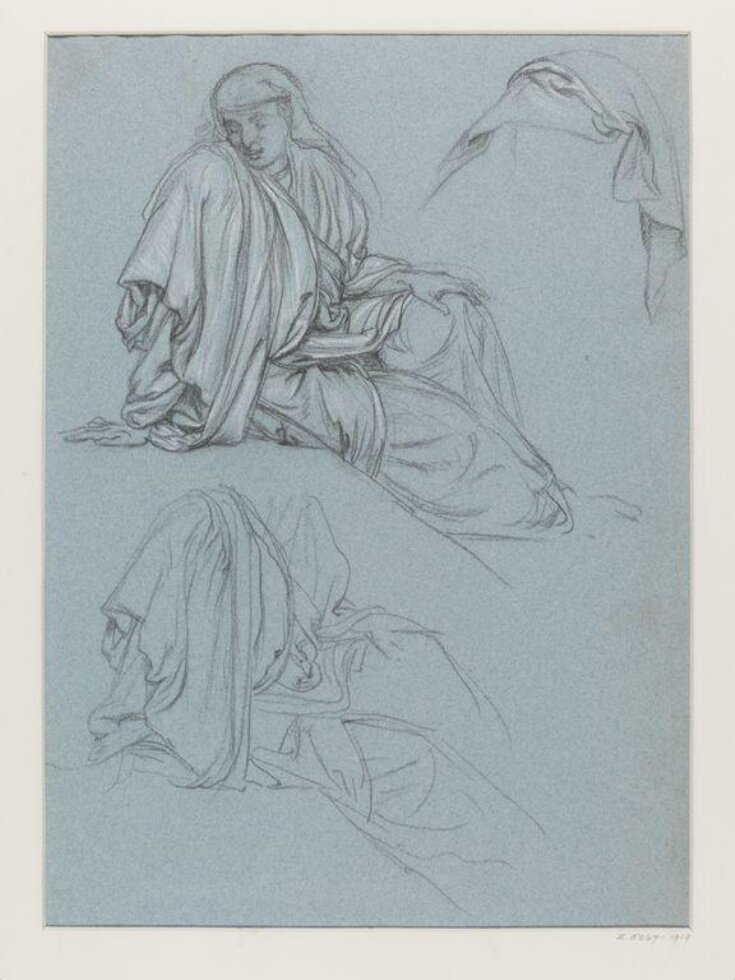 Study of a figure and costume for 'Joseph Distributing Corn' top image