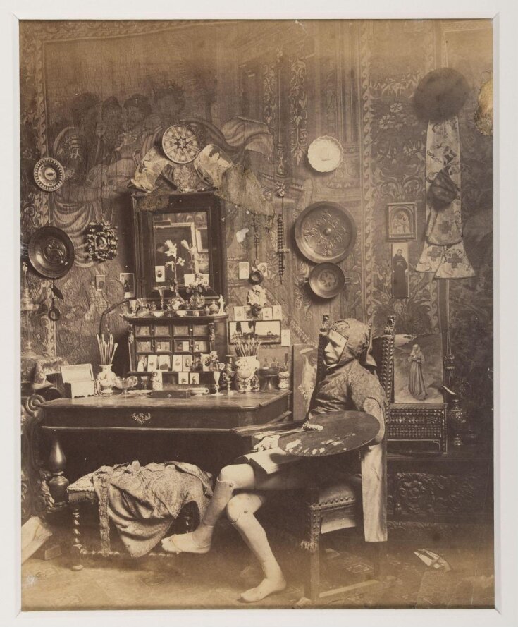 Artist's studio with lay figure, c1880s. top image