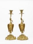 Candlesticks in the form of Herons holding Fish thumbnail 2