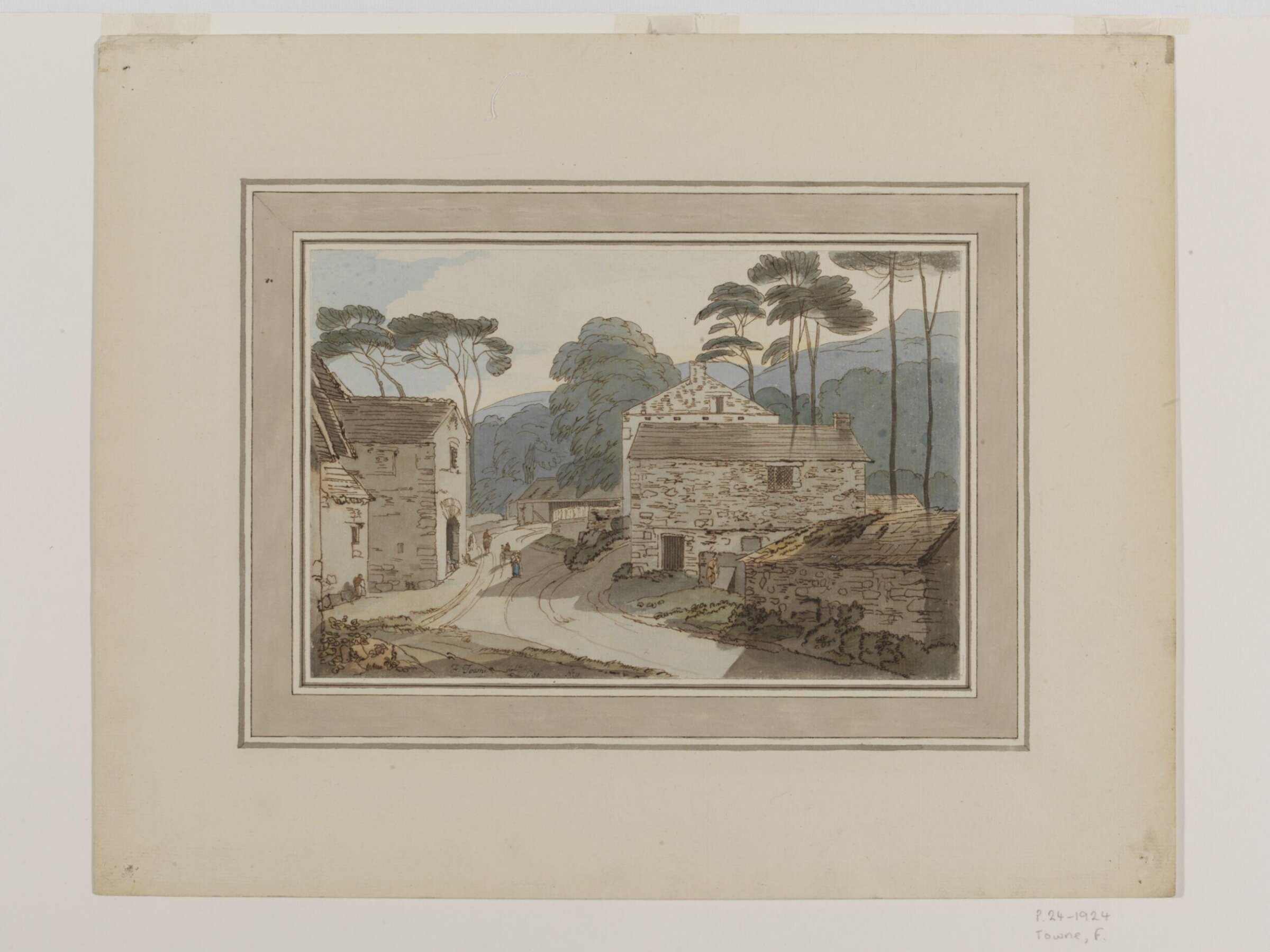 Part of Ambleside at the Head of Lake Windermere, Francis Towne, 1786