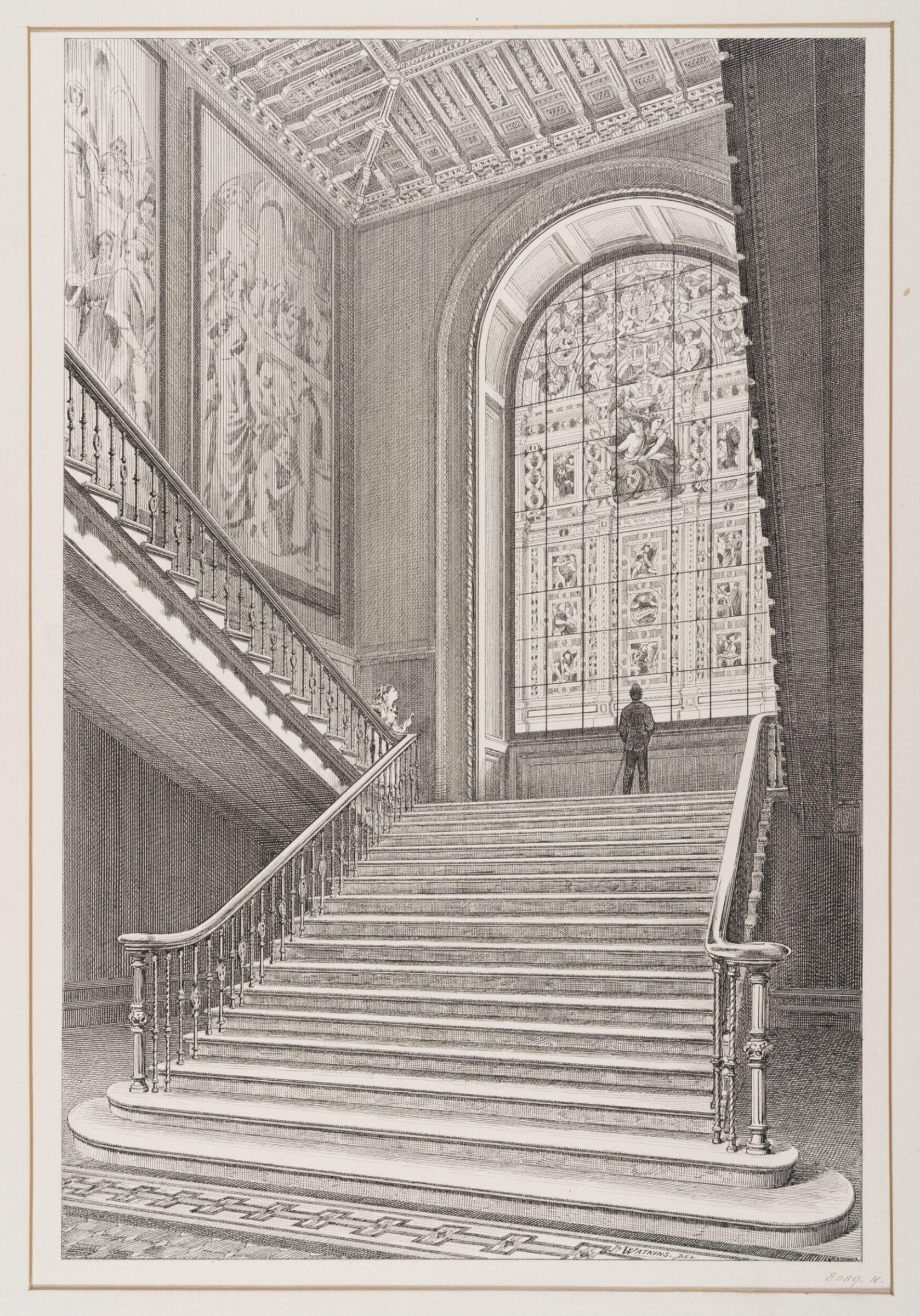The North Staircase, John Watkins, 1876