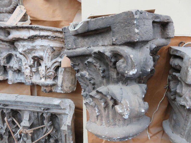 Plaster cast of part of a capital top image