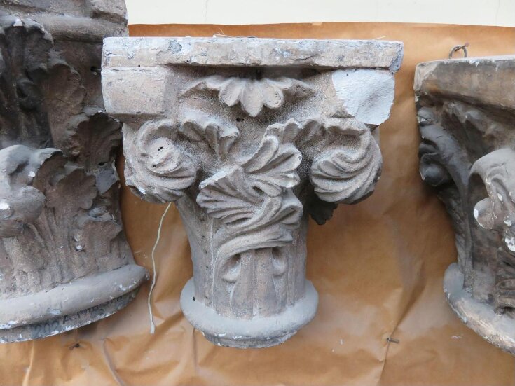 Plaster cast of capital from Notre-Dame top image