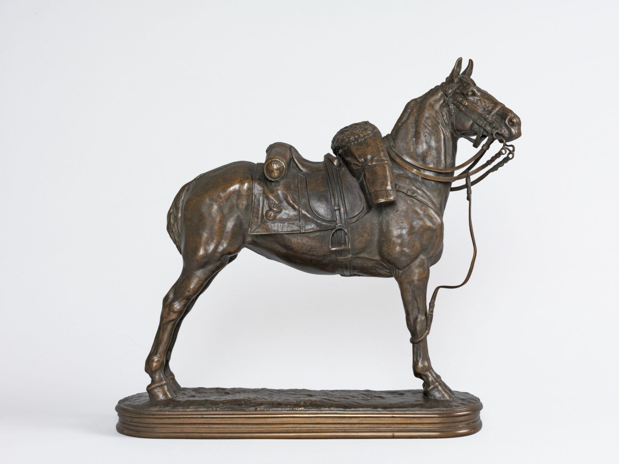 A Cavalry Horse / Tethered Horse, Emmanuel Fremiet, ca. 1858