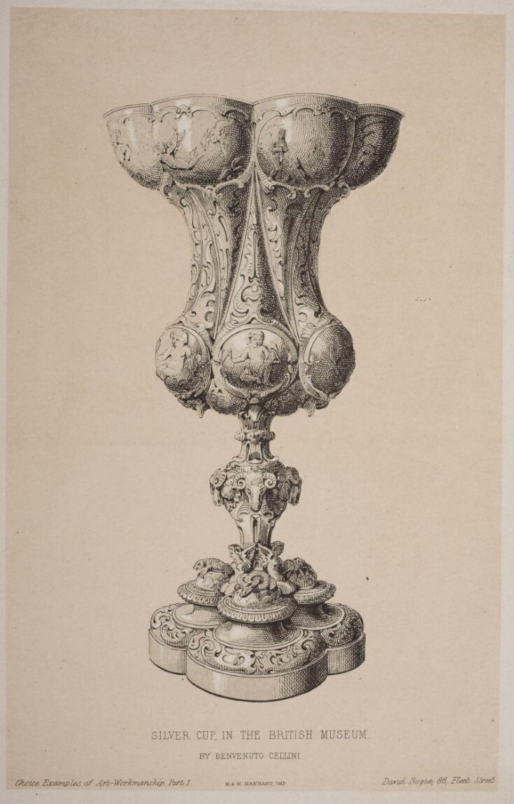 Silver cup, in the British Museum by Benvenuto Cellini top image