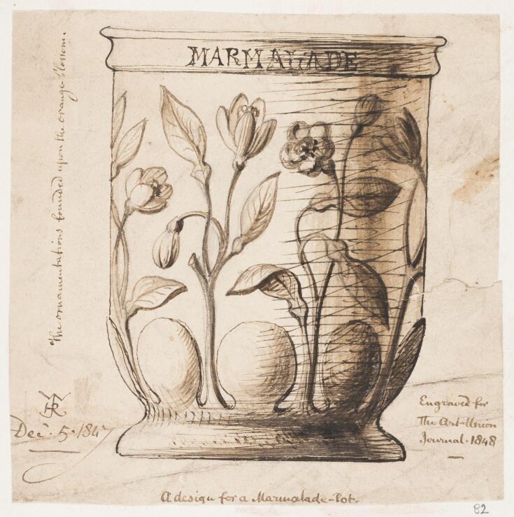 Design for a Marmalade-pot top image