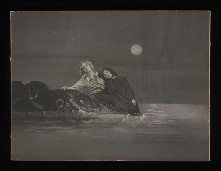 Pauline Chase and Hilda Trevelyan in Peter Pan by J.M. Barrie, Duke of York's Theatre, December 1907 top image