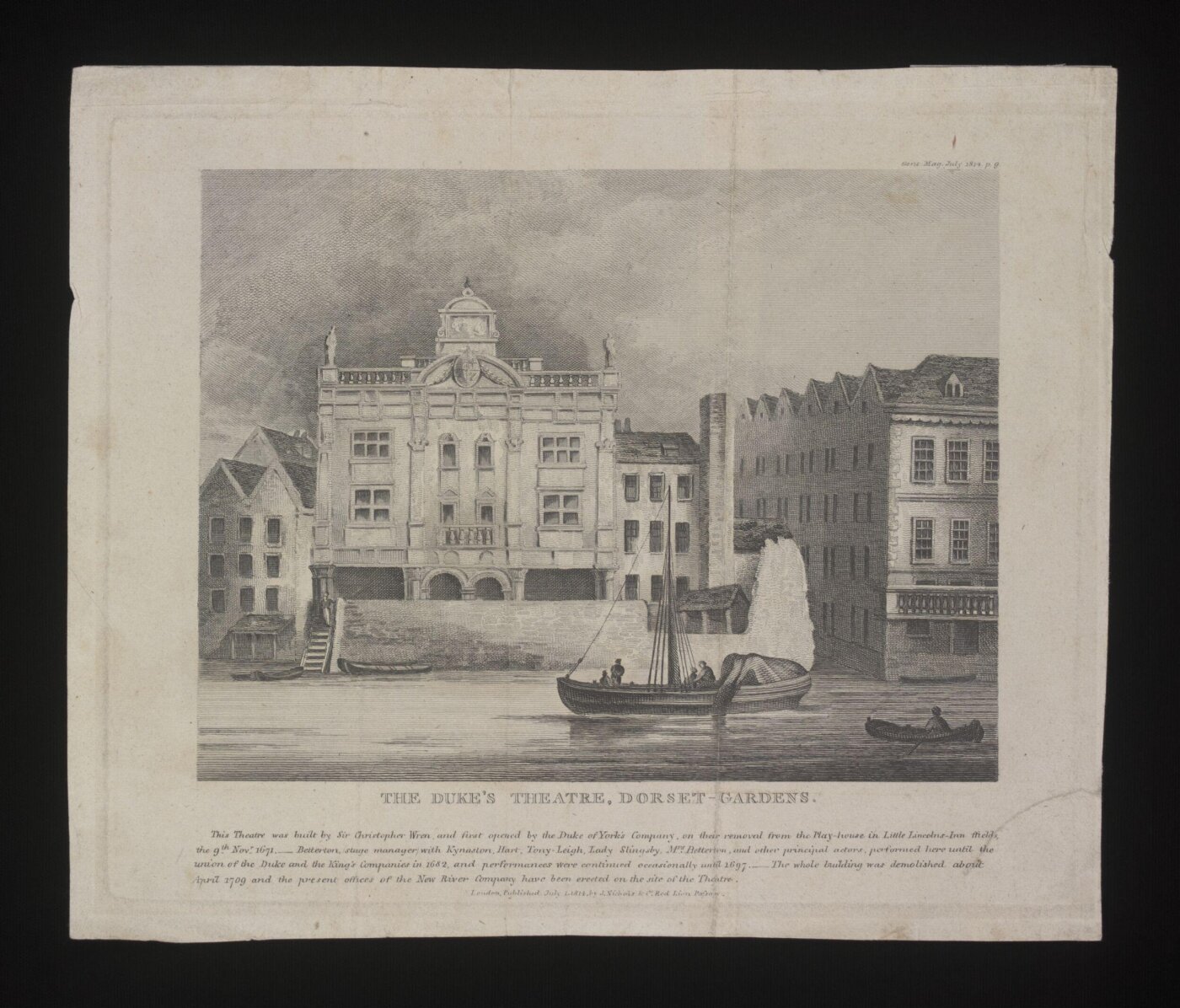 Unknown, The Duke's Theatre, Dorset-Gardens