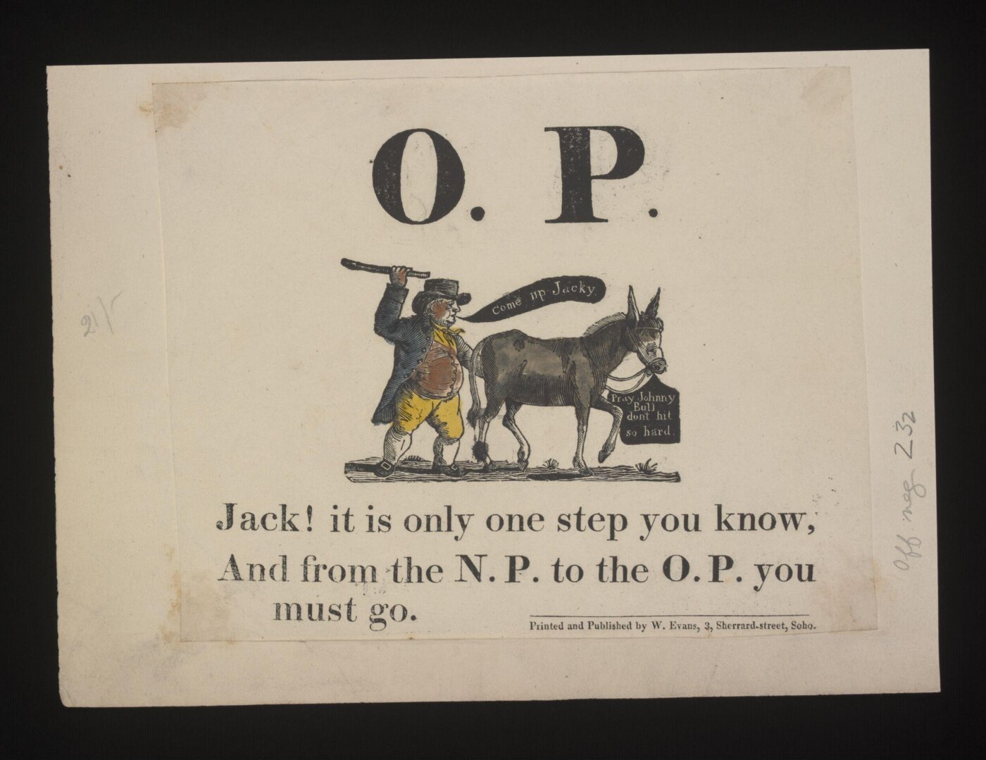 Unknown, Old Price Riots