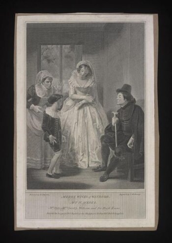 Mrs. Page, Mrs. Quickly, William and Sir Hugh Evans