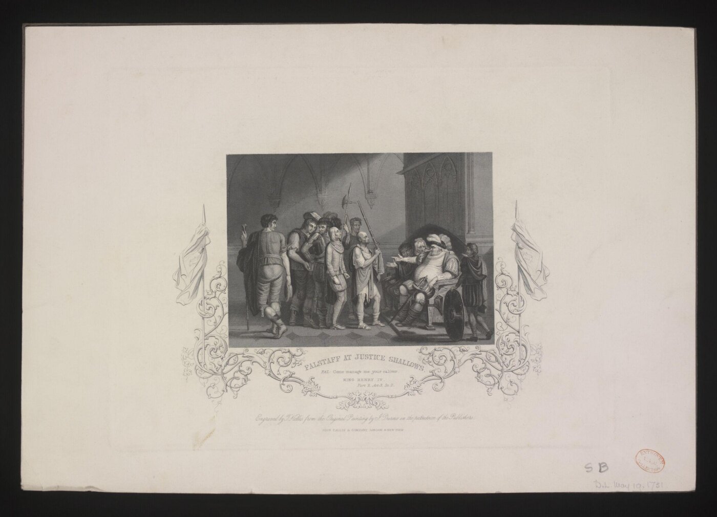 Unknown, Falstaff at Justice Shallow's