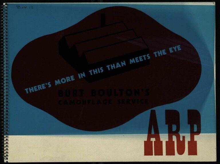 There's more in this than meets the eye Burt Boulton's Camouflage Service ARP