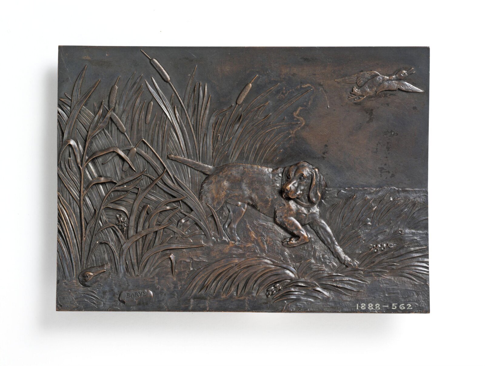 Pointer with a Duck, Antoine-Louis Barye, ca. 1845-1826