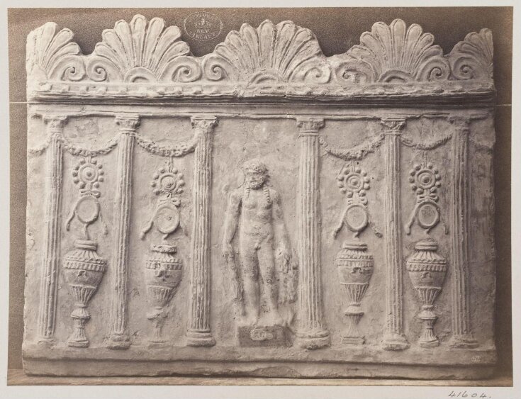 Bas-relief of Temple of Hercules in terra cotta top image